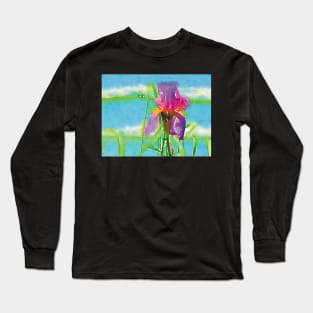 Purple Iris Long Sleeve T-Shirt